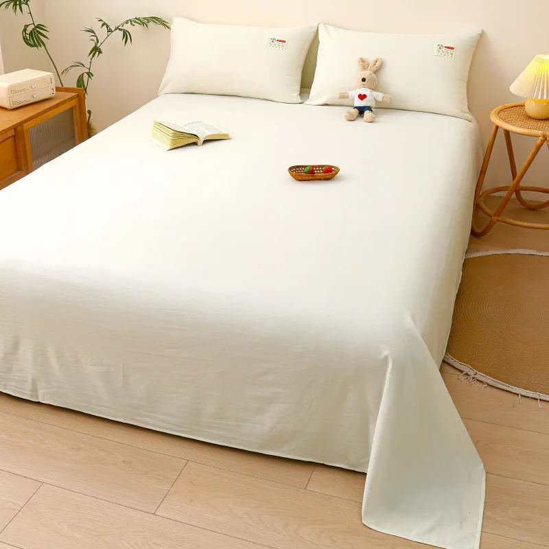 All-Season Versatile Single/Double Bed Sheet – Multiple Color Options