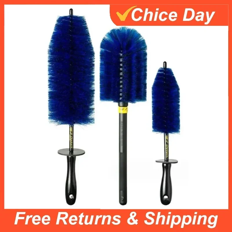 Car Wheel Rim Hub Cleaning Brush Tire Detail Brush Auto Motorcycle Wash Tool Car Wheel Cleaning Brush Long Handle Wash Tools