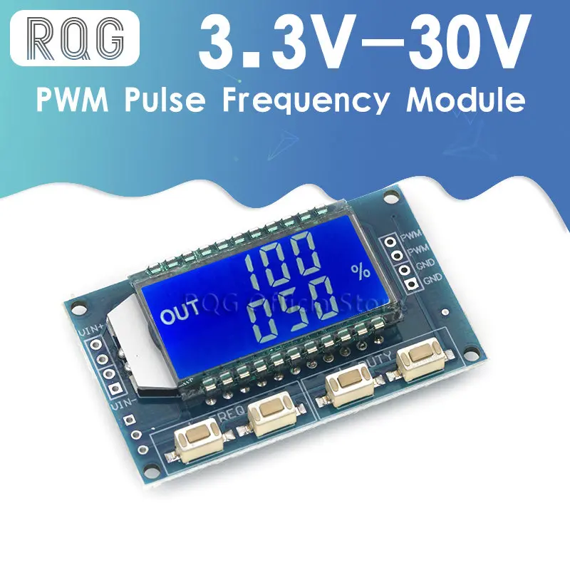 Signal Generator Signal Generator Kit Signal Generator PWM Pulse Frequency Duty Cycle Adjustable Module LCD Display 1Hz-150Khz 3.3V-30V PWM Board Module