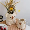 Cute Koala Flower Pot Ceramic Flowerpot Home Garden Office Decoration Balcony Vase Desk Succulent Cactus Plants Planters 1