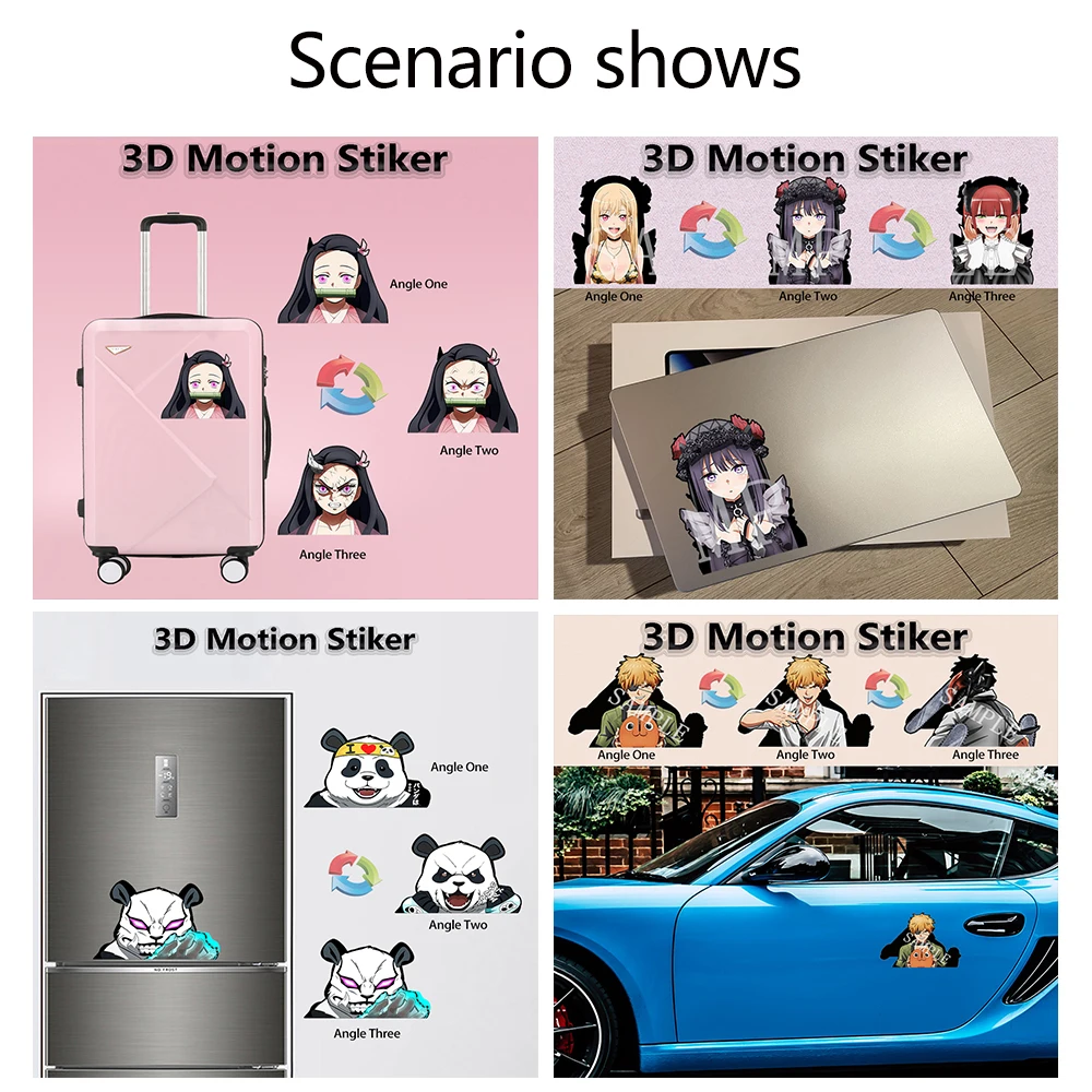 Hu Tao Genshin Impact Anime Motion Stickers Game Art Waterproof Decals for Cars,Laptop,Suitcases,Motorcycle,Refrigerator,Etc.