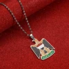 Stainless Steel Republic Of Iraq Pendant Necklaces Jewelry Charms Iraqi Chain Necklace 6