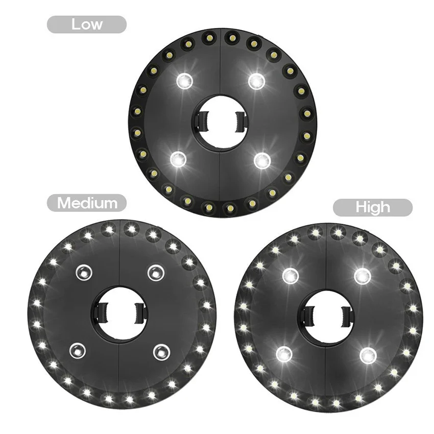 Super Bright Umbrella Pole Light, 28 LED Lights, 3 Brightness Modes, Cordless Umbrella Light for Camping Tents or Outdoor Use
