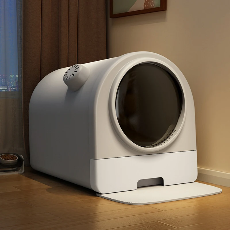 

Hygienic Covered Enclosure Cat Bedpans Door Villa Carpet Large Cat Bedpans Mat Container Arenero Gato Cerrado Cat Supplies