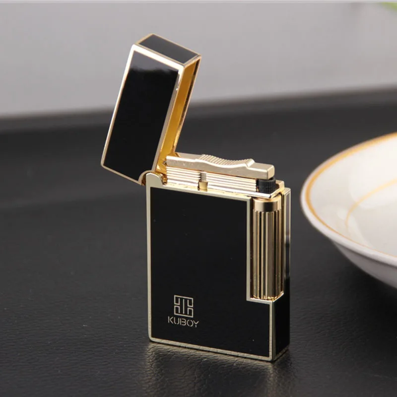 Metal Retro Butane Gasoline Inflation Lighter Grinding Wheel Fire Unusual Cigarette Lighters