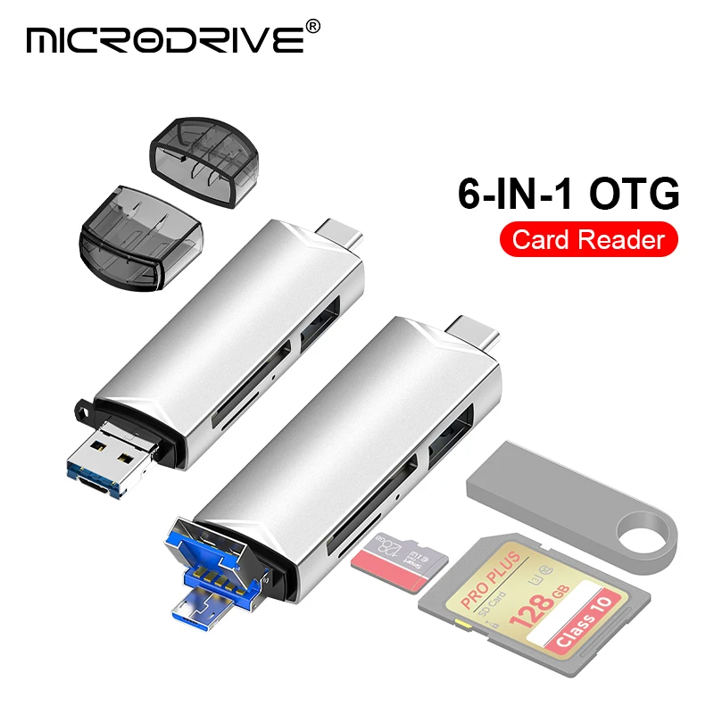 Type-C-Micro TF SD OTG 어댑터 미니 휴대용 스마트 메모리 카드 리더기/USB-Type-c 전화 노트북 PC/TF 카드는 포함되지 않음