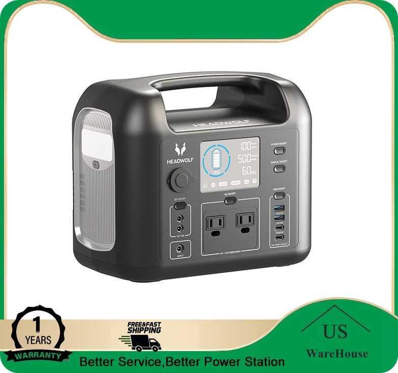 HEADWOLF ポータブル電源 D500 HEADWOLF D500 –ポータブル発電所