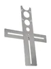 Decorated Work Multifunction Ruler Effective Stainless Steel Ceramic Tile Hole Locator Ruler For Accurate Drilling 5