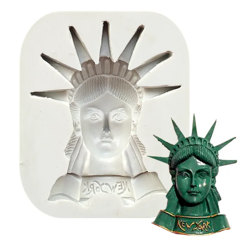 Statue Of Liberty Mold Silicone Craft Soap Resin Polymer Clay Mold 1
