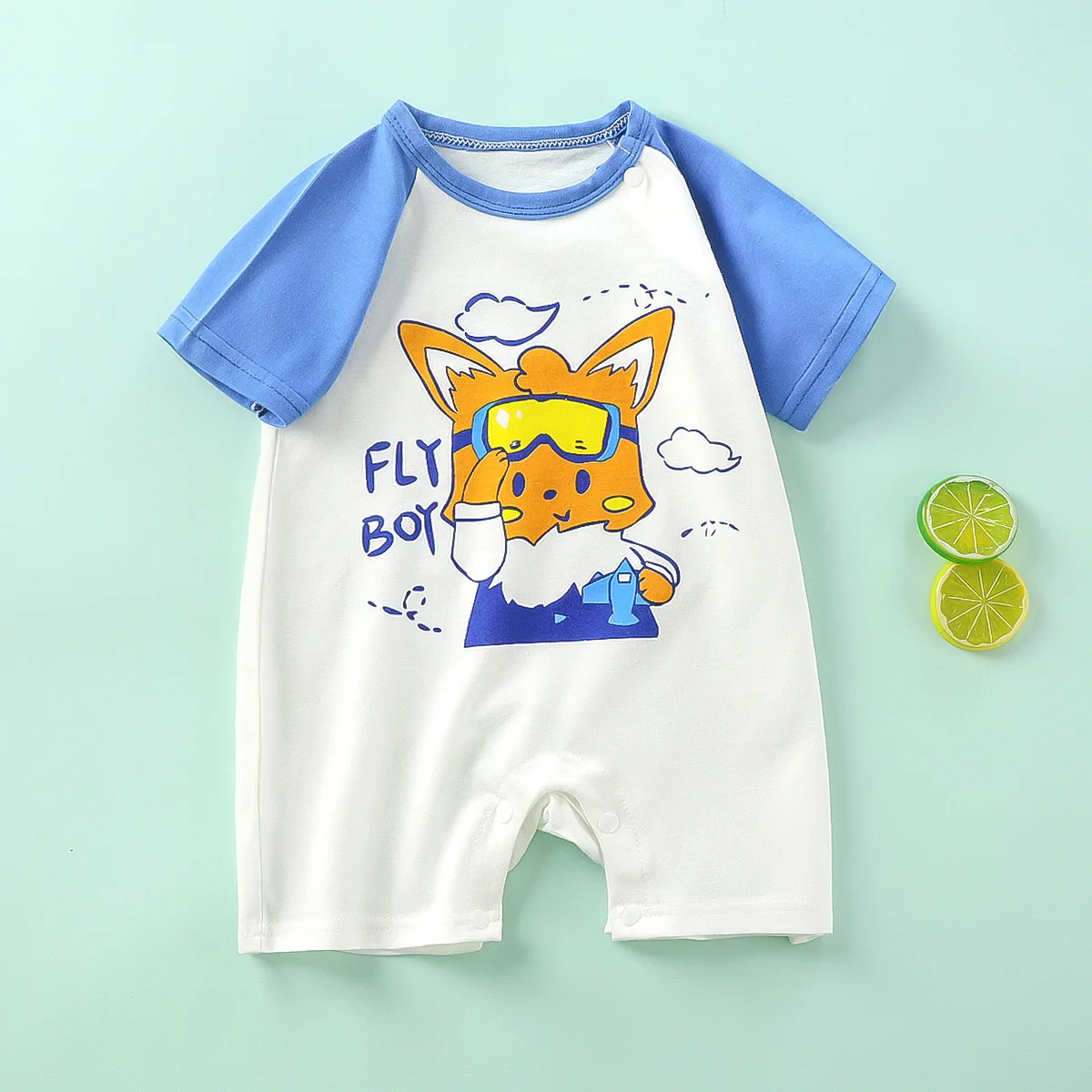 2023 Summer Infant Toddler body Baby Boys Girls Cotton One-Pieces neonato Casual Soft manica corta pagliaccetto tuta pagliaccetto