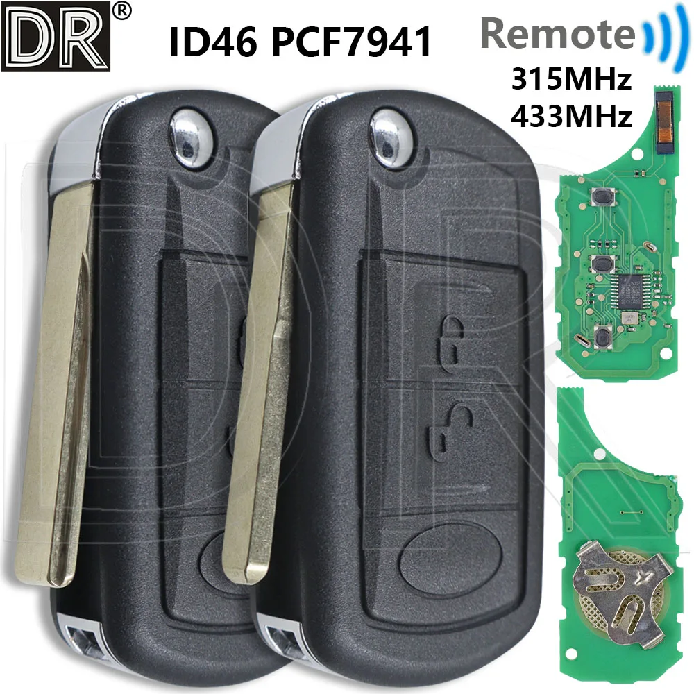 Great ID46 PCF7941 ชิป 315/433MHz NT8-15K6014CFFTXAรถรีโมทคอนโทรลสมาร์ทคีย์สําหรับLand Rover Range Rover Sport Discovery 3
