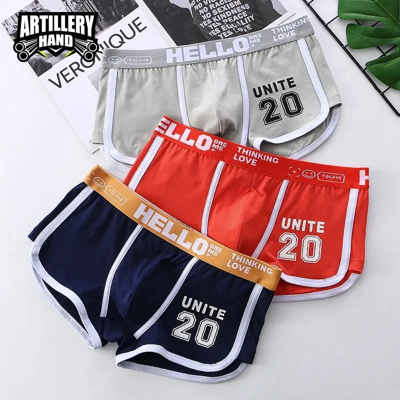 Algodão Boxer para Homens, Roupa Interior Sexy, Sous Vetement, Calcinhas Lingerie, Shorts, Cuecas