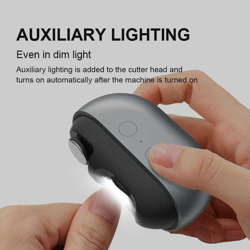 Mini 2in1 الكهربائية الأظافر القاطع المتقلب الملمع...