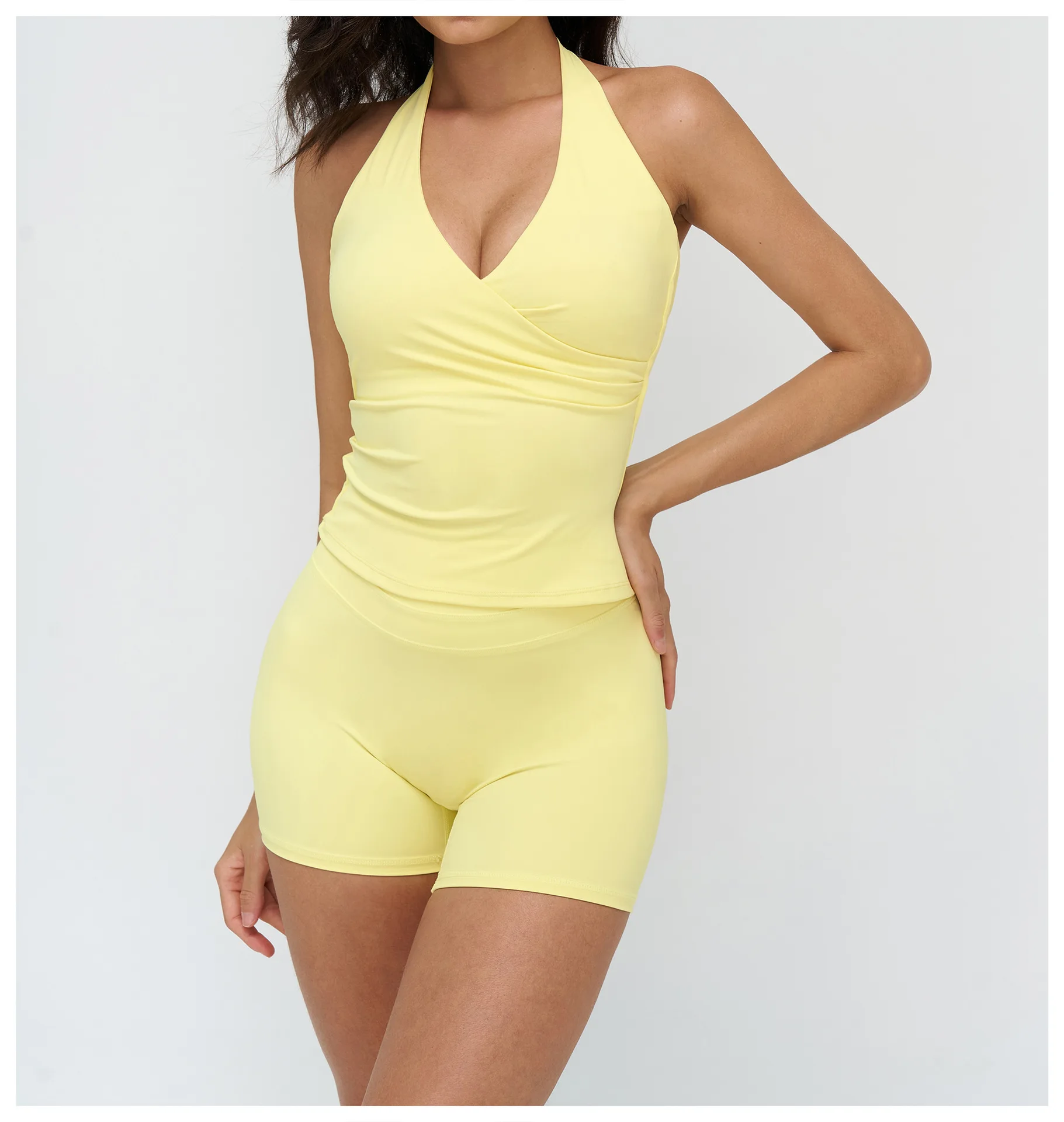 Débardeur Yoga Push-Up Dos Croisé
