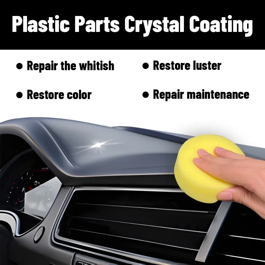 Universal Leather and Plastic Repair Polishing Wax - Automotive interior reconditioning cream for leather/plastic/rubber care