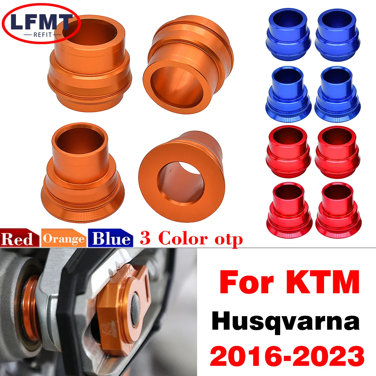 

CNC Передняя Задняя ось ступицы распорки для KTM EXC EXC-F EXC-W SMR SX XC-W SX-F FE EC 125-530 Enduro внедорожный велосипед 2003-2023