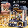 Automatic Mini Claw Crane Machine Toy DIY Kids Coin Operated Play Game Doll Machines with Music and Light Children Birthday Gift 2