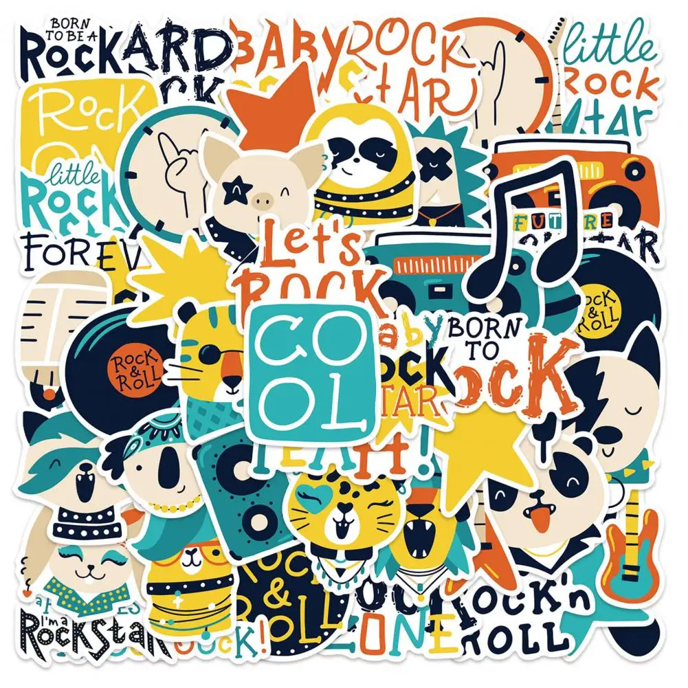 

Stylish Animal Stickers Abstract Pattern Adorable Waterproof Stationery Stickers Children Gift