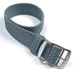 Versatile Nylon Canvas Woven Watchband Bracelet - 22mm (GRAY)