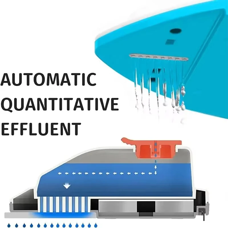 Double Sided Magnet Automatic Drain Wiper Glass Window Washer Household Cleaning Supplies