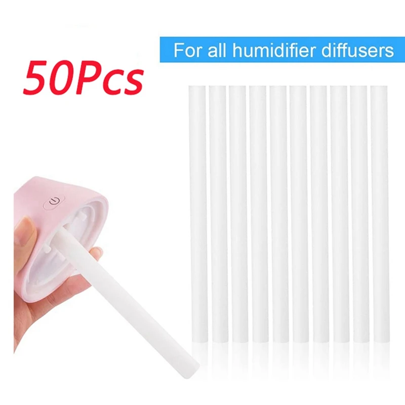 50Pcs Humidifier Filters Replacement Cotton Sponge Stick For USB Humidifier Aroma Diffusers Mist Maker Air