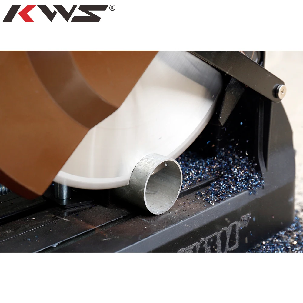 KWS 1450 RPM 14 Inch Cut-Off Chop Saw Machine Metal Cutting With Carbide-Tipped Metal-Cutting Saw Blade