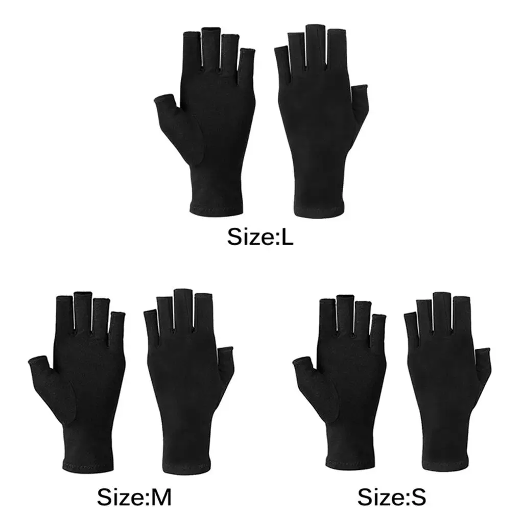 

Перчатки с открытыми пальцами, перчатки для рук, дышащие, приятные для кожи велосипедные варежки S