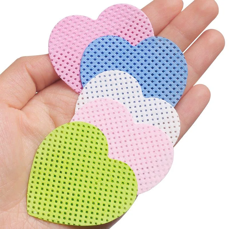 

200Pcs Heart Shaped UV Gel Tips Remover Cleaner Paper Lint-Free Nail Polish Remover Cotton Wipes Nails Polish Art Tools