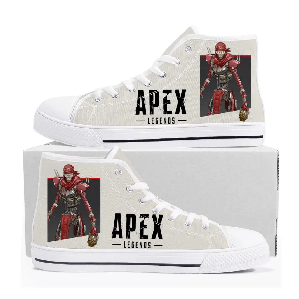

Cartoon Game Apex Legends Revenant High Top Sneakers Mens Womens Teenager High Quality Canvas Shoes Casual Tailor Made Sneaker