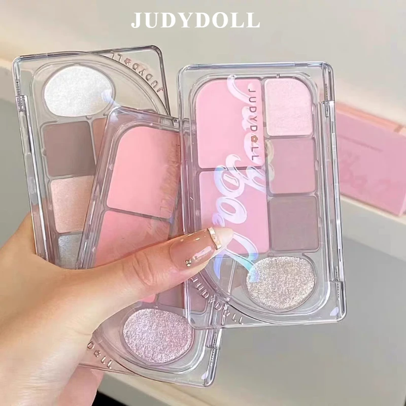 Judydoll Cosmetics 6color Eye Shadow Plate Explodes Matt Pearly Pure High Grade Brightening Repairing Long-lasting Beauty Makeup