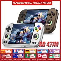 ANBERNIC RG 477M Retro Game Console Android 14 Dimensity 8300 Game Player 4.7-inch LTPS In-Cell Display RGB Hall Joystick RG477M