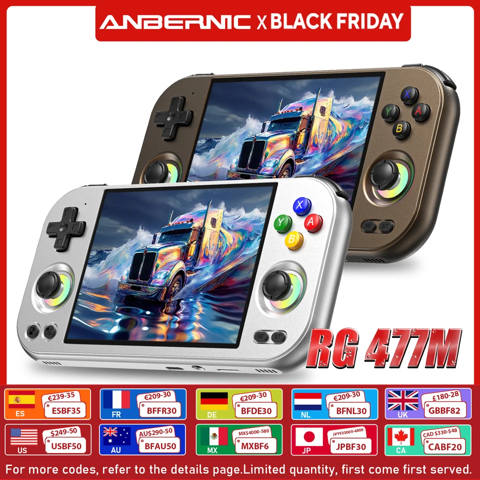 ANBERNIC RG 477M Retro Game Console Android 14 Dimensity 8300 Game