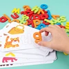 Wooden Toys  Educational toys Learning Activities Toy of Spell Learning English Alphabet  Preschool Fine Material,Christmas Gift 4