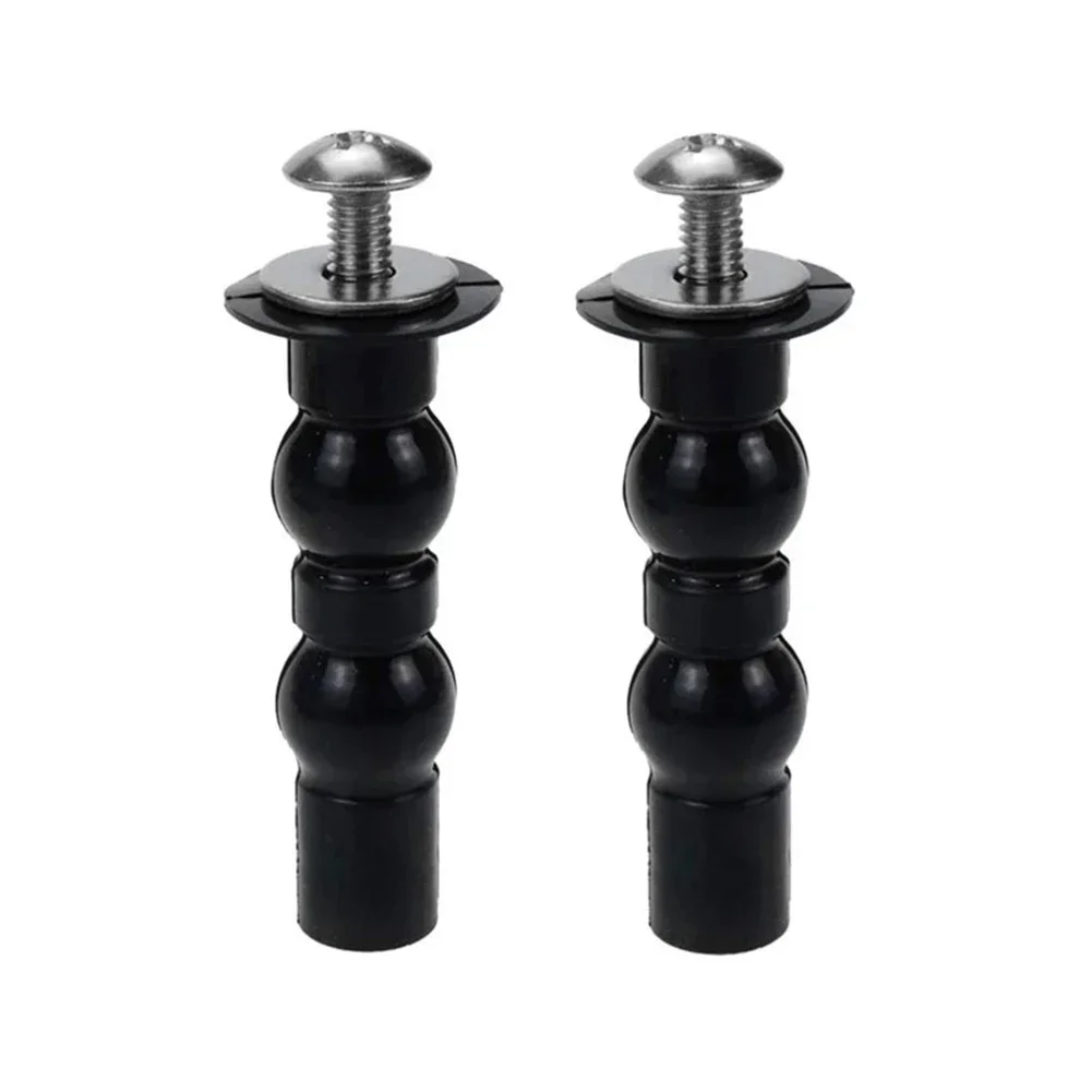 2 Pack Toilet Hinge Screw Expanding Rubber Bolt Top Nuts Compatible Replacing Broken Toilet Hinges toilet hinge replacement