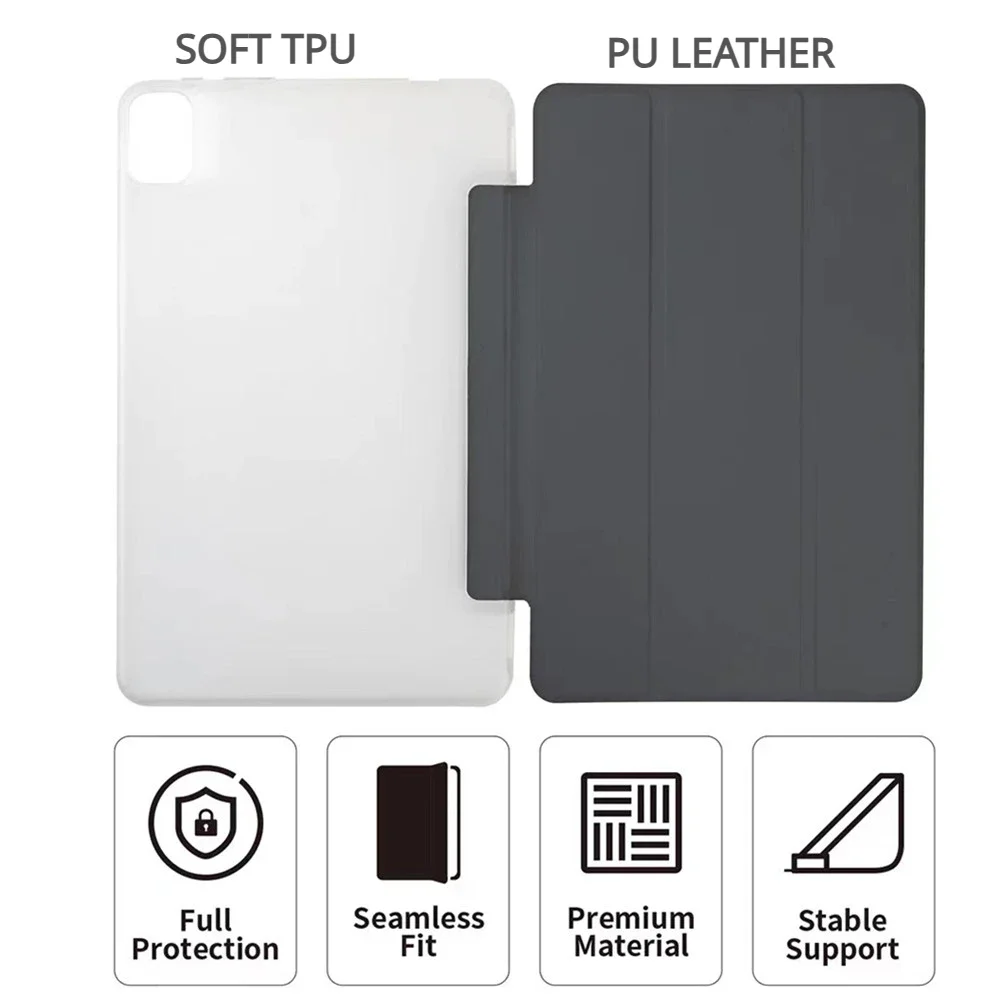 Inteligente de Couro pu para Teclast Capa do Tablet Suporte Dobrável M50 Pro 101 em 2023 Case - Imagem 3