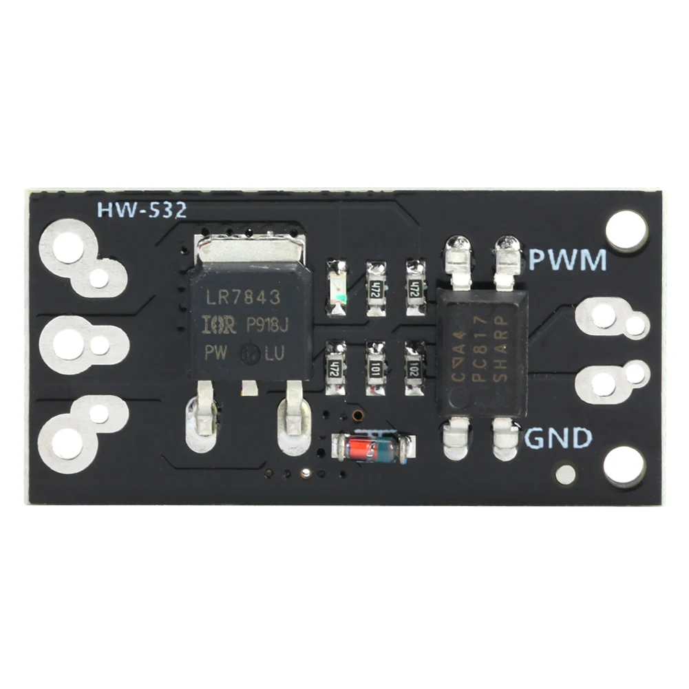 LR7843 PWM 속도 조절 절연형 MOSFET MOS 튜브 FET 모듈(광커플러 포함)