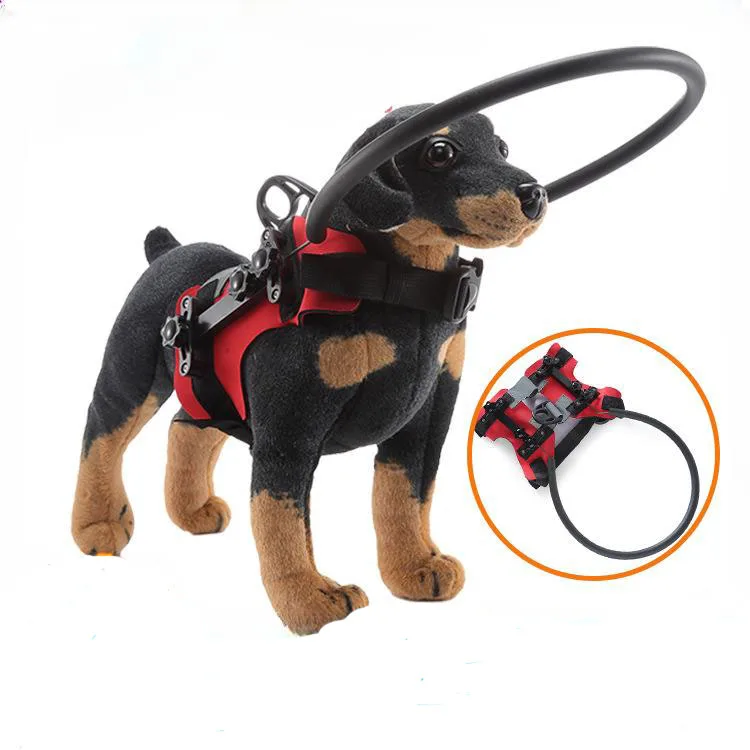 

New Blind Pet Anti-collision Collar Ring Dog Safe Harness Guide Training Behavior Aids for Blind Dog Guiding Prevent Collision