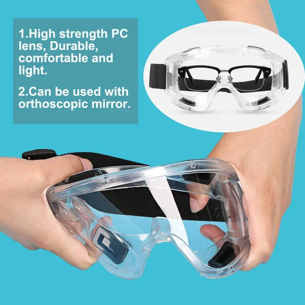 Safety Goggle Anti-splash Dust-Proof WInd-Proof Work Lab Eyewear Eye Protection Industrial Research Safety Glasses Clear Lens