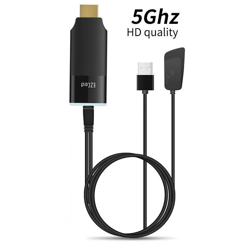 

EZCAST 5G видеоконвертер Беспроводной Wi-Fi экран зеркальный Airplay DLNA дисплей адаптер для IPhone 12 IOS Android телефона к телевизору