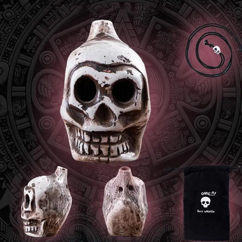 Creepy Aztec Death Whistle Loud Scream Spooky Thunder Echoes Ancient Warriors High Decibels Human-like Screams