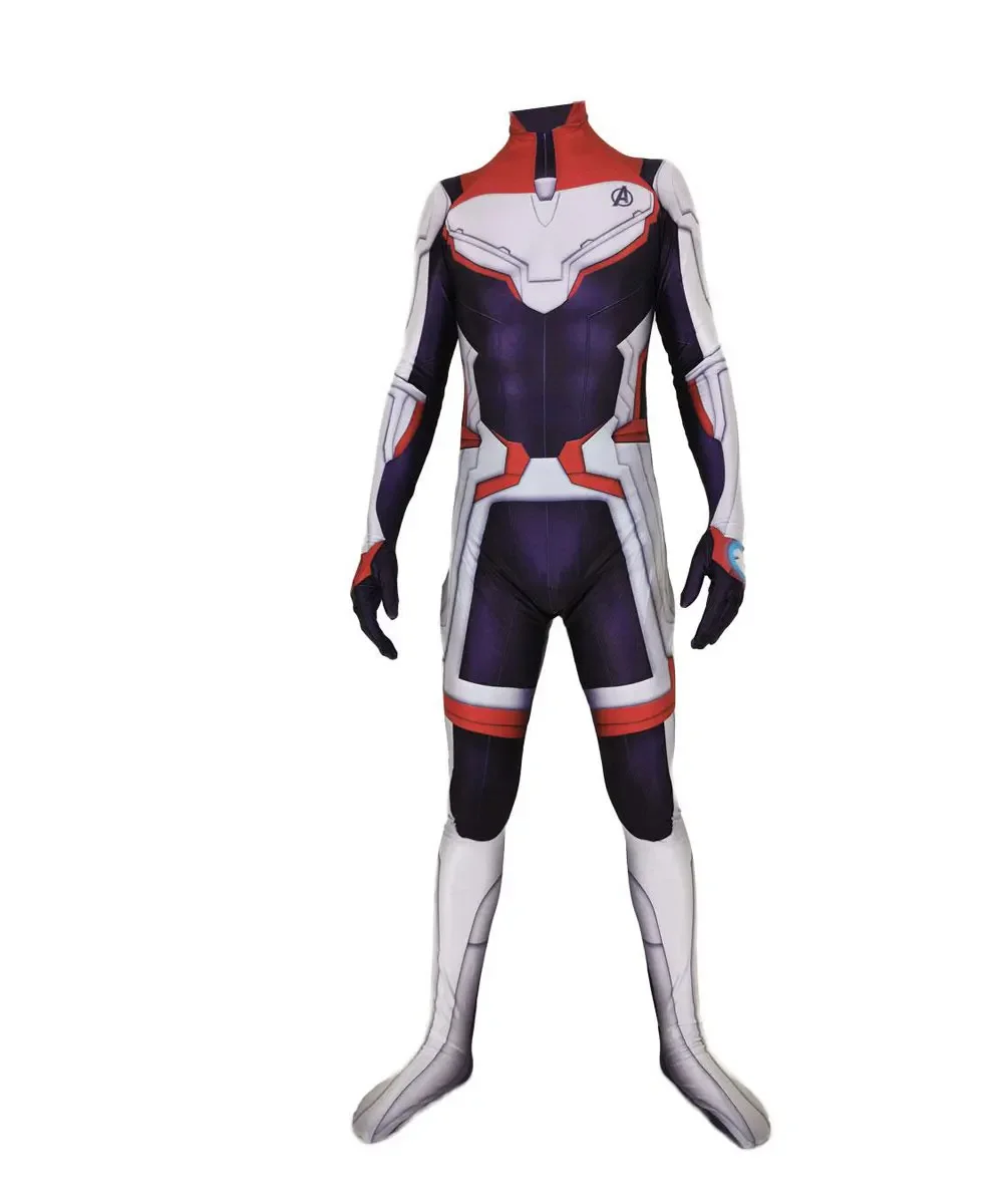 

Хэллоуин, взрослые, дети, Квантовый костюм супергероя, косплей, Zentai, мужской костюм для игры, бриллиантовый комбинезон для мальчиков