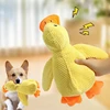 Sacaf3412f75b4a7ba91881fac056e09dN.jpg Plush Companion Sleeping Duck Dog Toys for Small Large Dogs Bite Resistant Teeth Grinding Sound Relief Duck Sound Toy