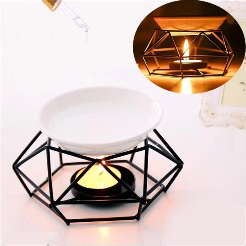 Stylish Aroma Burner Incense Holder Nordic Candle Holder Stainless Steel Base Home Decoration Meditation Gift