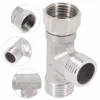 1pc T-Adapter Interface For Diverter Bath Toilet/Bidet Sprayer Shower Head/G1/2 Bathroom Accessories 3 Ways Valve T Adapter 4