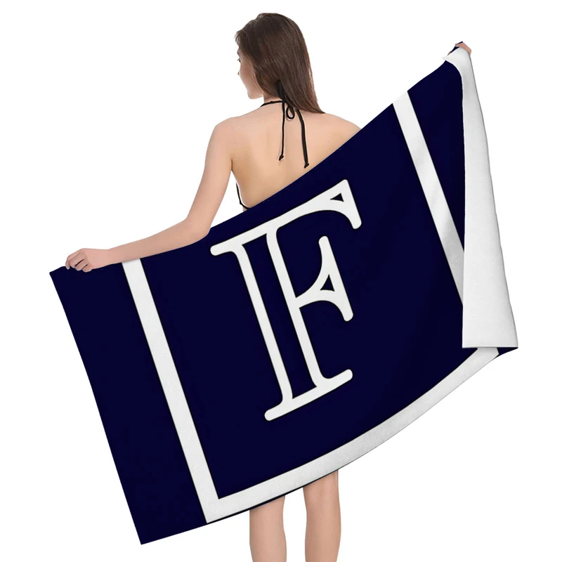 Home Bath Towels Body Bathroom Letters Flower Quick Drying Microfiber Beach Towel Man Women Large Sports microfiber towel bath towel