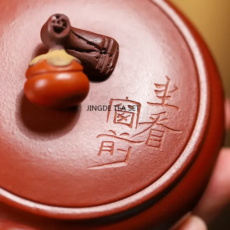 90ml Yixing small capacity purple clay teapot original ore Dahongpao mud handmade teapot