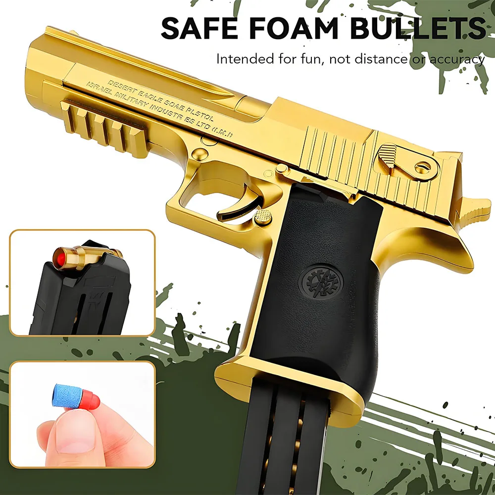 Shell Ejection Desert Eagle Toy Gun for Kids
