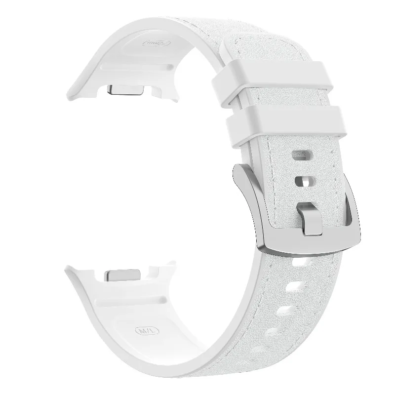 Leather-Like Silicone Fashion Versatile Waterproof Watch Strap