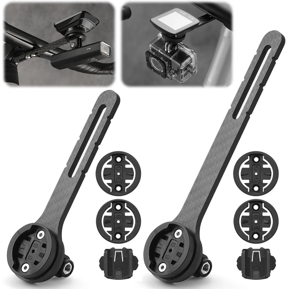 Carbon Fiber Bicycle Computer Holder Universal Road Bike Speedometer Mount Holder Cycling Speedometer Support for Garmin