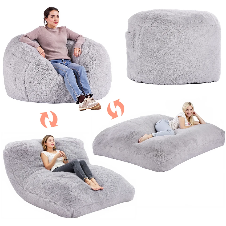 Convertible Bean Bag Bed Chair for Adults